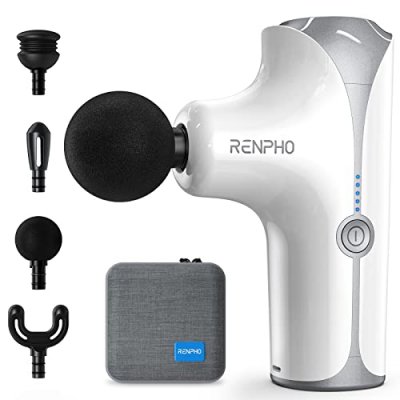 RENPHO Masseur Massage Gun Mini PEU-RP-GM173-WH Bluetooth rechargeable