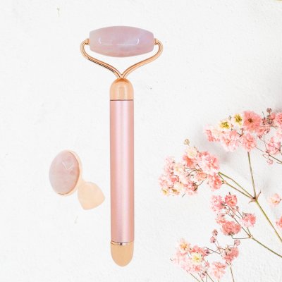 SUN & SIA Masseur Visage Electrique Quartz Rose - Sun&Sia