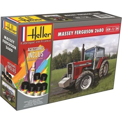 HELLER Massey ferguson 2680 1/24 avec peintures et colles 