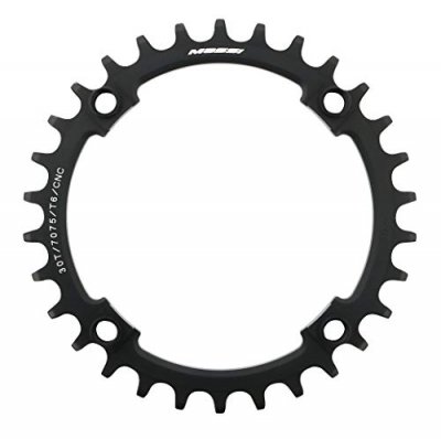 MASSI  30T Narrow-Wide Comp Shimano Assiettes, Noir, Taille Unique