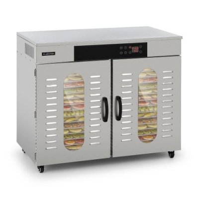 KLARSTEIN Master jerky 500 d&eacute;shydrateur - 32 plateaux 3000w -temp&eacute;rature de 40 &agrave; 90&deg;c - inox argent