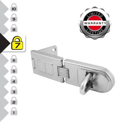 MASTER LOCK  720eurd moraillon haute s&eacute;curit&eacute; en acier tremp&eacute; 16 cm