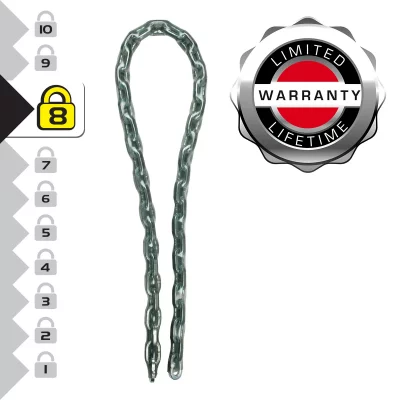 MASTER LOCK  8018EURD Heavy Duty Hardened Steel Chain, 200 cm x 0,8 cm