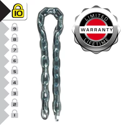 MASTER LOCK  8021EURD Heavy Duty Hardened Steel Chain, 200 cm x 1 cm