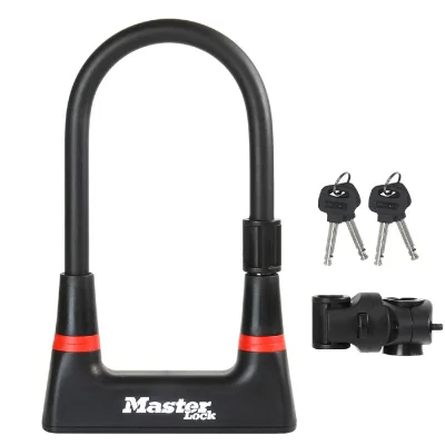 MASTER LOCK  8279EURDPRO Antivol en U noir fermeture &agrave; cl&eacute;