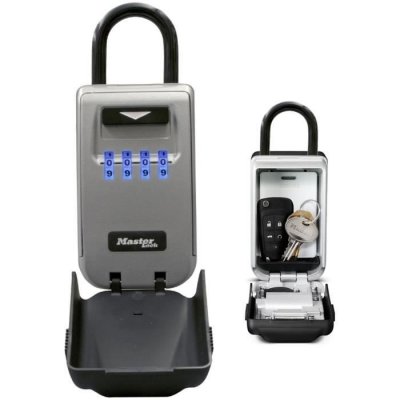 MASTER LOCK  boite a cl&eacute;s s&eacute;curis&eacute;e r&eacute;tro&eacute;clair&eacute;e - a anse