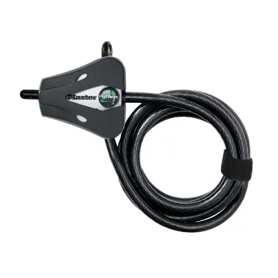 MASTER LOCK  C&acirc;ble antivol ajustable 1,80MxâŒ€8mm - Pour cl&ocirc;ture, portail, tondeuse, barbecue
