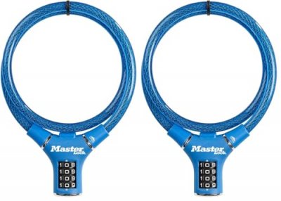 MASTER LOCK  c&acirc;ble antivol bleu 0,90 m x &oslash; 12 mm