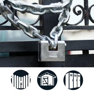 MASTER LOCK  Cadenas blind&eacute; Acier tremp&eacute; 90 mm 690EURD
