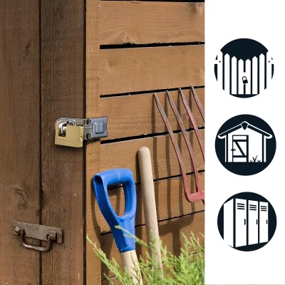 MASTER LOCK  Cadenas blind&eacute; Laiton massif 85 mm 608EURD
