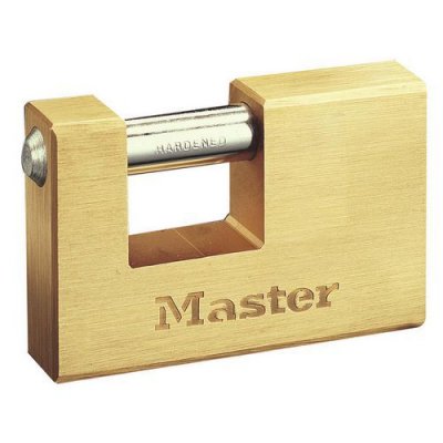 MASTER LOCK  Cadenas blind&eacute; Laiton massif 85 mm 608EURD