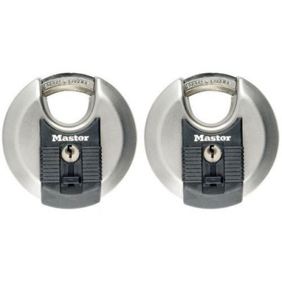 MASTER LOCK  Cadenas Disque Excell 2 pcs Acier inox 70 mm M40EURT