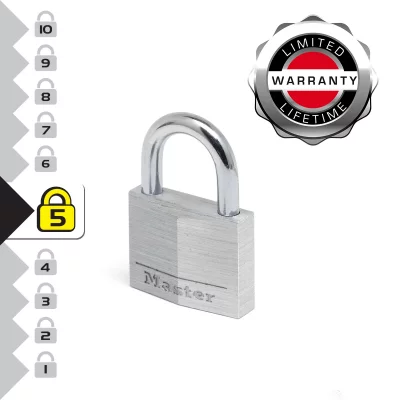 MASTER LOCK  cadenas en aluminium m&eacute;tal bross&eacute; 40 mm