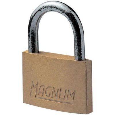 MASTER LOCK  Cadenas Magnum en Laiton Massif et &agrave; Cl&eacute;, Dor&eacute;