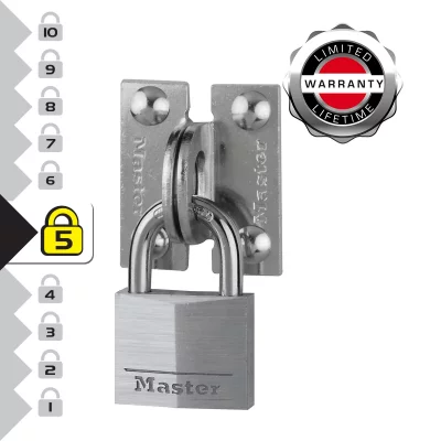 MASTER LOCK  E9140600008 Pack oeillets angle droit 60 + Cadenas