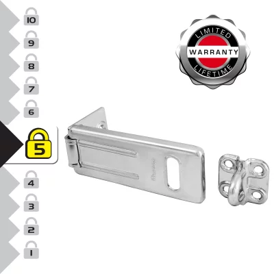 MASTER LOCK  - Porte-cadenas acier bross&eacute; 89 mm