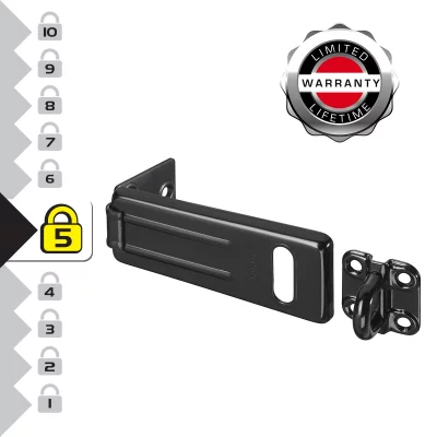 MASTER LOCK  - Porte-cadenas acier noir mat 115 mm