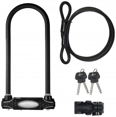 MASTER LOCK  Set antivol u + c&acirc;ble acier