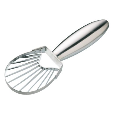 KITCHEN CRAFT MasterClass - Trancheuse, Coupe-Avocat en Acier Inoxydable, Argent, 18 cm (7"")