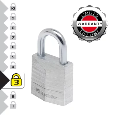 MASTER LOCK Masterlock lot de 2 cadenas aluminium 20mm