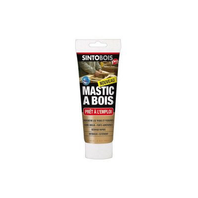 SINTO Mastic &agrave; bois Pr&ecirc;t &agrave; l'emploiBOIS - Bois Blond - Tube 400 g - 39700