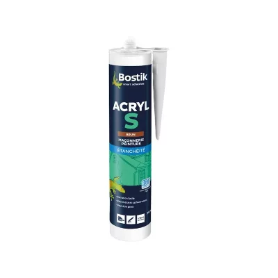 BOSTIK Mastic Acrylique Acryl S Brun 310Ml  30136843