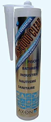 IRRIJARDIN Mastic colle hybride &eacute;tanche &eacute;lastique. Couleur. Transparent.