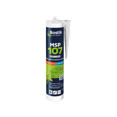 BOSTIK Mastic De Fixation  Ms Polymer 107 Gris 290Ml - 30131383