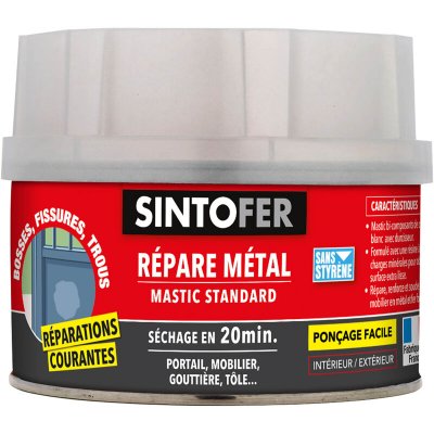 SINTO Mastic et durcisseur blanc fer , 970 g
