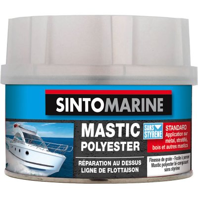 SINTOMARINE Mastic polyester  standard blanc 170 ml
