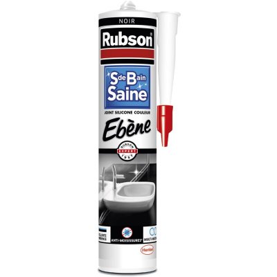 RUBSON Mastic  Sanitaire Salle de bains Saine eb&egrave;ne cartouche 280ml