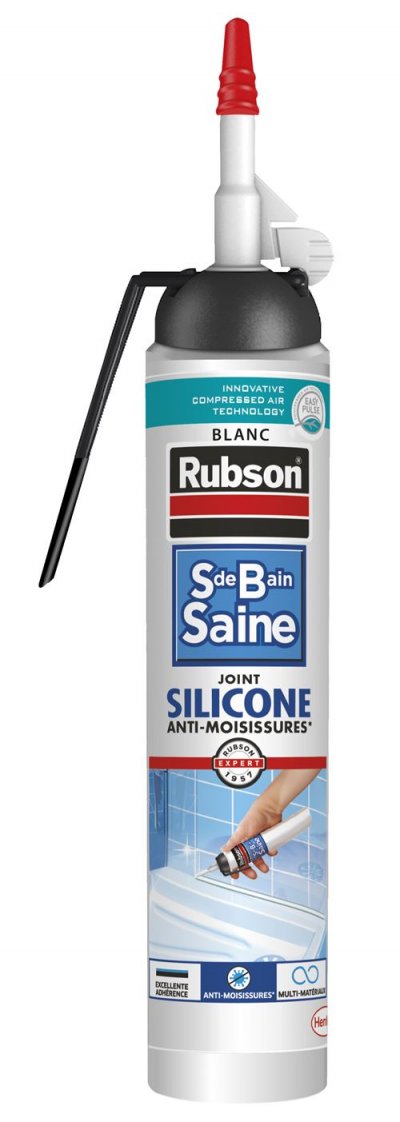 RUBSON Mastic Sanitaires  SDB Saine Joint Facile Mastic Blanc MSP 200ml
