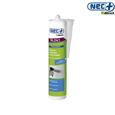ILLBRUCK Mastic silicone sanitaire sl241 nec+ transparent 310ml REMPLACEPAR8233