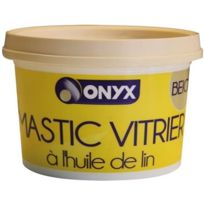 ARDEA Mastic vitrier &agrave; l'huile de lin - beige - 1 kg - onyx