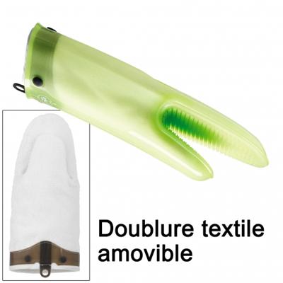 MASTRAD  F82308 Gant - Silicone et textile - Vert transparent