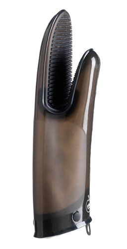 MASTRAD  Gant de cuisine silicone & coton Noir Fum&eacute;