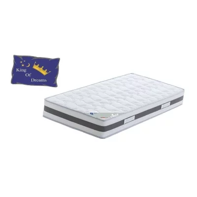 KING OF DREAMS Matelas 100x200 mousse &agrave; m&eacute;moire de forme 50 kg/m3 - ferme - 23 cm king memory