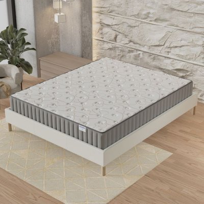 NOVEMBER Matelas 120x190cm-Epaisseur 22cm-Mousse &agrave; m&eacute;moire de forme et Mousse Haute Densit&eacute; -