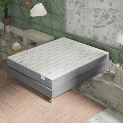 NOVEMBER Matelas 120x190cm-epaisseur 25cm-ressorts ensach&eacute;s et mousse &agrave; m&eacute;moire de forme
