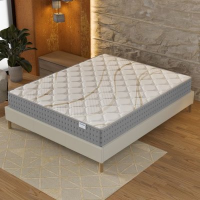 NOVEMBER Matelas 120x190cm-epaisseur 25cm-ressorts ensach&eacute;s et mousse haute densit&eacute;