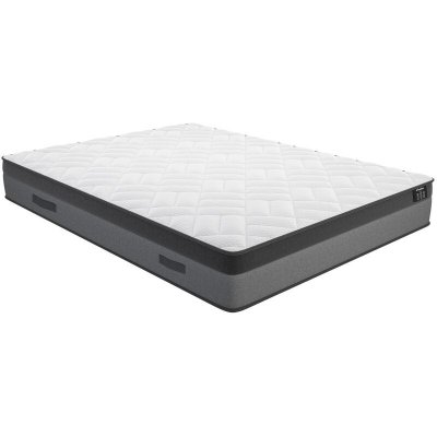 VENTE UNIQUE Matelas 140 x 190 cm ressorts ensach&eacute;s et m&eacute;moire de forme &eacute;p.24cm - ILLUSION de DREAMEA