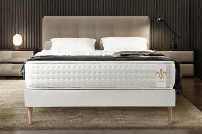 LITIER DELUXE Matelas 140 x 190 cm vingt-quatre - ressorts ensach&eacute;s - 24 cm - ferme