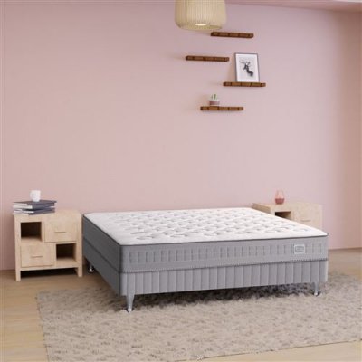 SIMMONS Matelas 140 x 200, ressort ensach&eacute;s, ferme, h23  INITIAL