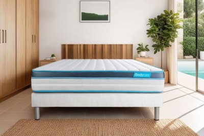 BODYCARE Matelas 140x200 BodyFit - Mousse &agrave; m&eacute;moire - 24 cm - Ferme