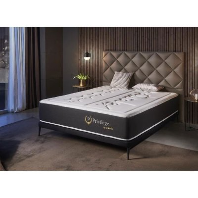 NATURALEX Matelas 160x190x30 cm - Mousse &agrave; m&eacute;moire HR - Blue Latex