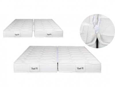 CONCEPT1 Matelas 2 x 90 x 200 Hostel M 2x90x200cm reliable par fermeture &eacute;clair