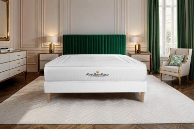 ROYAL PALACE BEDDING Matelas 200x200 Lancaster - Ressorts ensach&eacute;s - 22 cm - Ferme