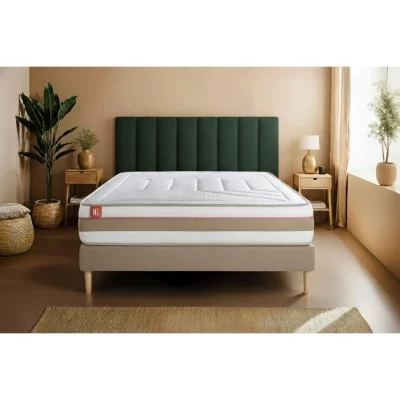 MARMOTTES & CO Matelas 200x200 Le Tendre - Ressorts ensach&eacute;s - 28 cm - Equilibr&eacute;