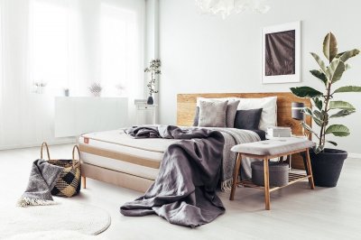 MARMOTTES & CO Matelas 200x200 Ressorts et m&eacute;moire de forme - Equilibr&eacute;