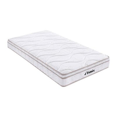 VENTE UNIQUE Matelas 90 x 200 cm ressorts 3 zones et m&eacute;moire de forme &eacute;p.20cm - WOLKENTANZ de